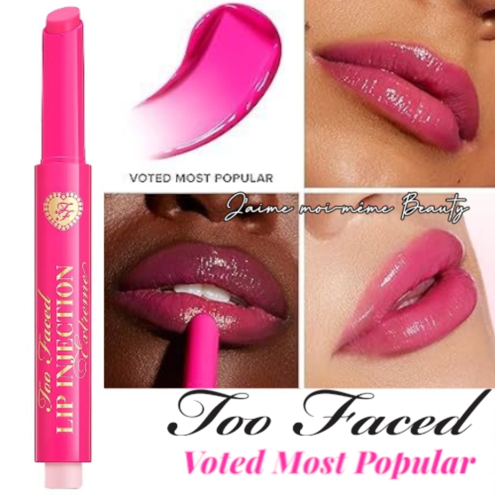 Too Faced Lip Injection Plumping CLICK Gloss Voted Most Popular (Barbie Hot Pink